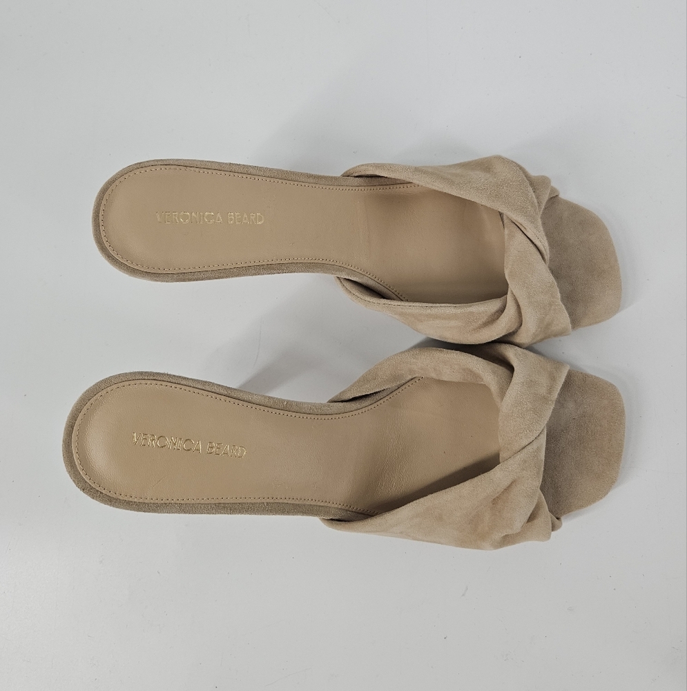 Veronica Beard Sand Suede Slip On Melli Pumps 9.5 - Picture 10 of 10